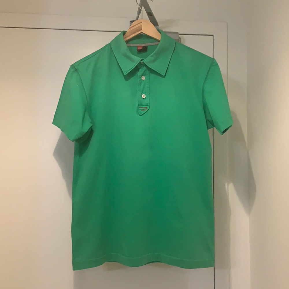 Men's Diesel Green Polo Shirt Size M